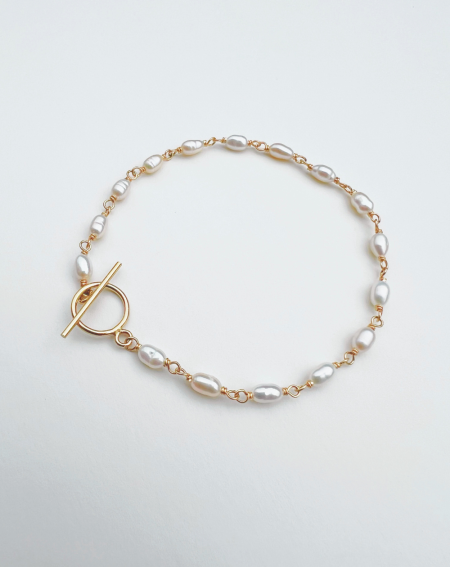 Bracelet ELENA en Perles de Culture et Gold-filled 14k