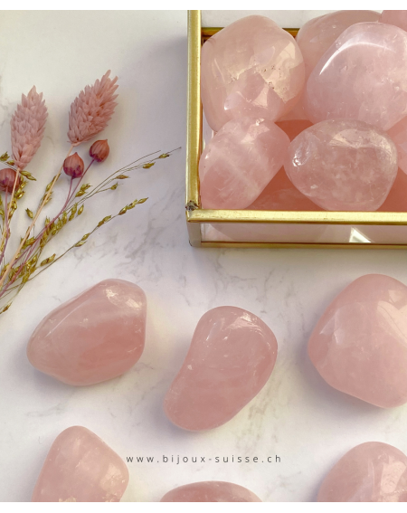 Galets quartz rose 3 à 4 cm